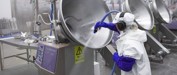Elintarviketeollisuudessa korkea hygienia varmistaa tuotannon jatkuvuuden