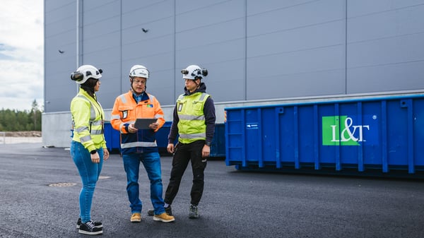 Rakennustyömaan sähköinen jätehuoltosuunnitelma auttaa kohti kierrätystavoitteita