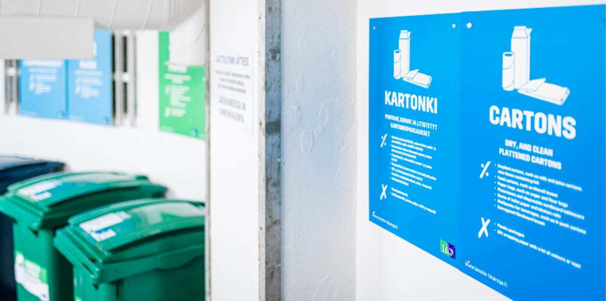 Jopa 80 % kierrätysaste ympäristökoordinaattorin avulla