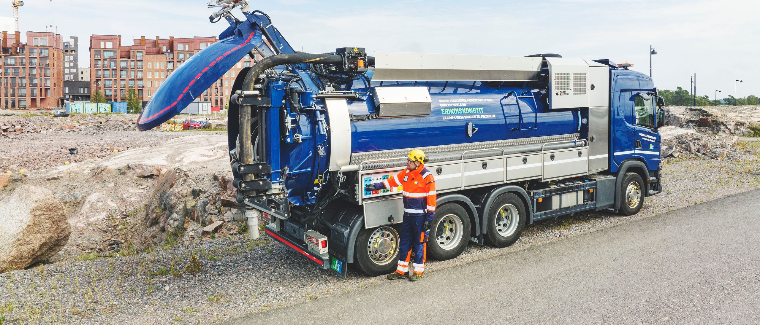 Hiekanerotuskaivon tyhjennys