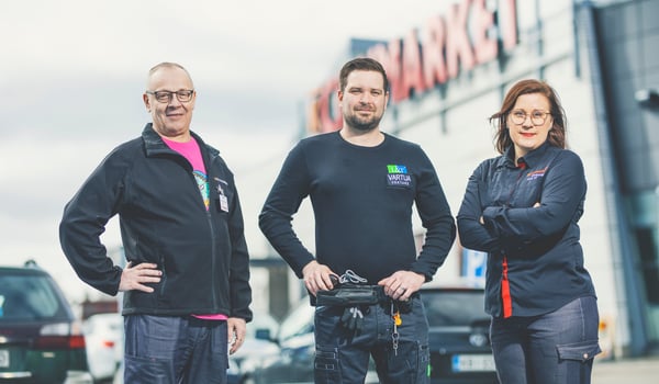 L&T:n moniosaajat pitävät K-Citymarket Kolmisopen pyörät pyörimässä