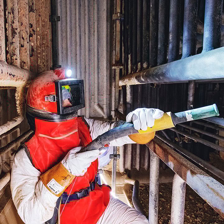 Kuonapuhallus teollisuuden tarpeisiin