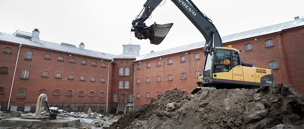 Vankilasta kaivettiin asuinalue