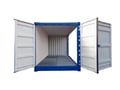 Varastokontti L - 1600x1200 sivu ovet auki