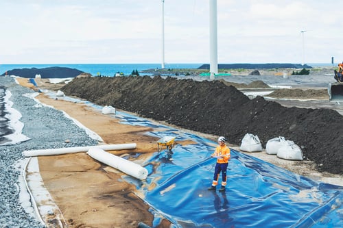 Ympäristörakentamisen työmaa-alue