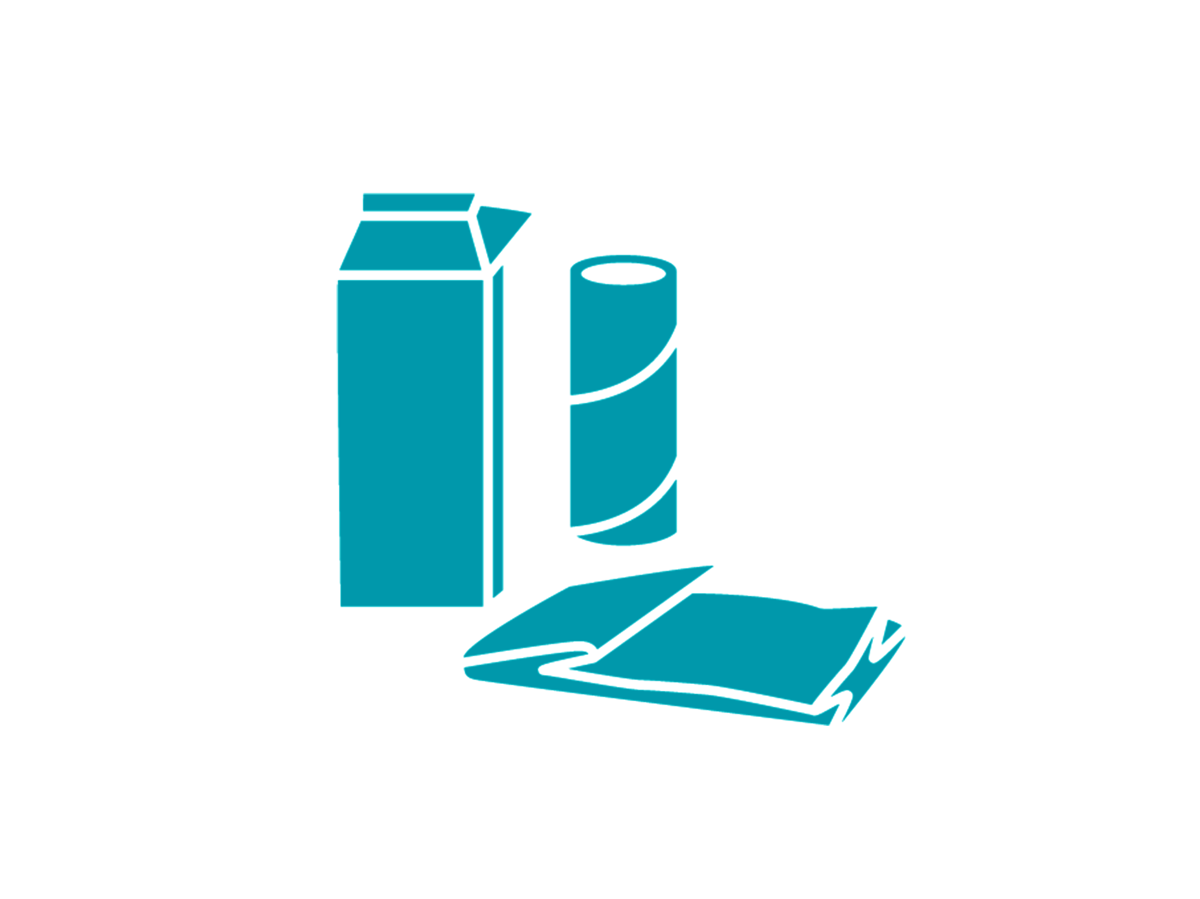 Kartonkipakkaukset picto turkoosi