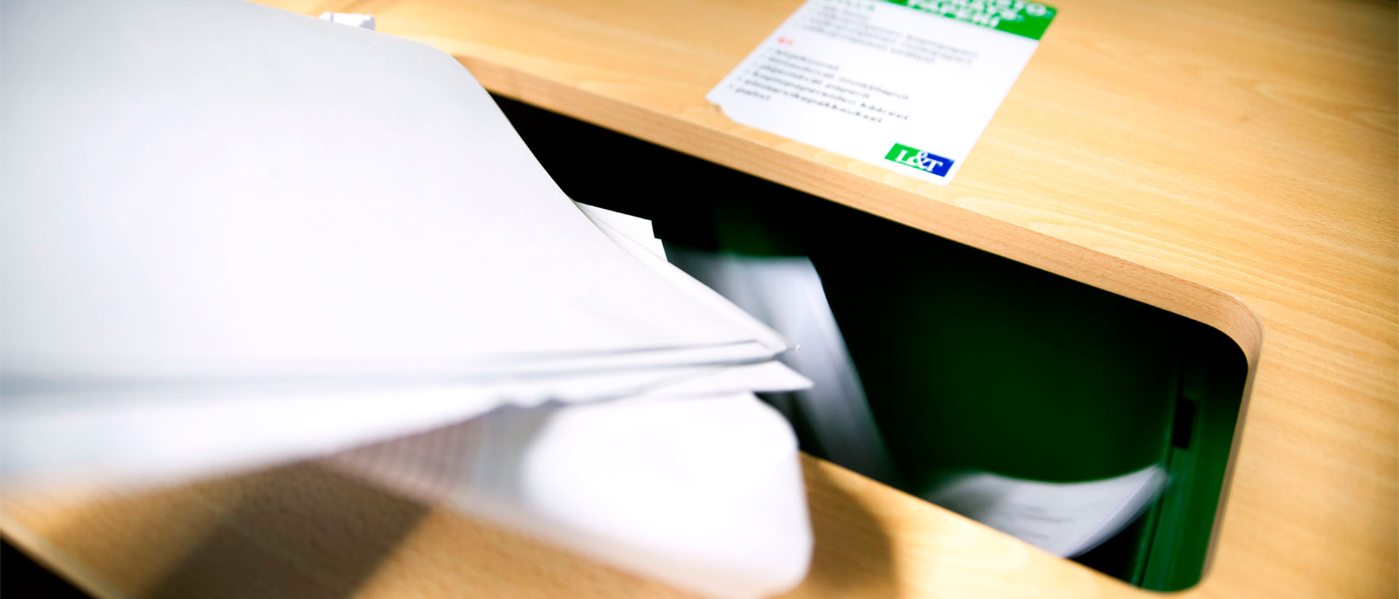 toimistokeräyspaperi - 21x9 - Lajittelu