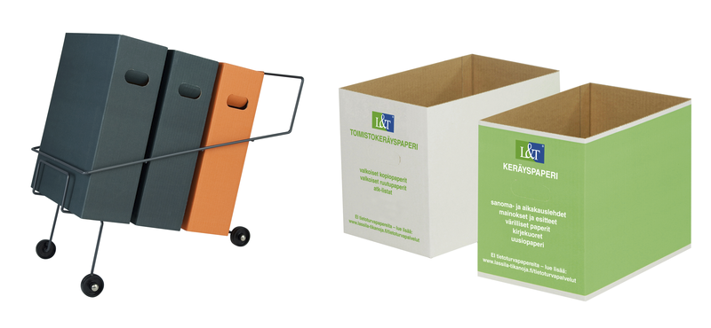 lassila-tikanoja-toimistolajittelu-collector3-paperinkeryslaatikot