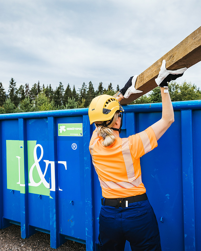 Kierrätyspuuta lavalle - 4x5 - Vaihtolavat