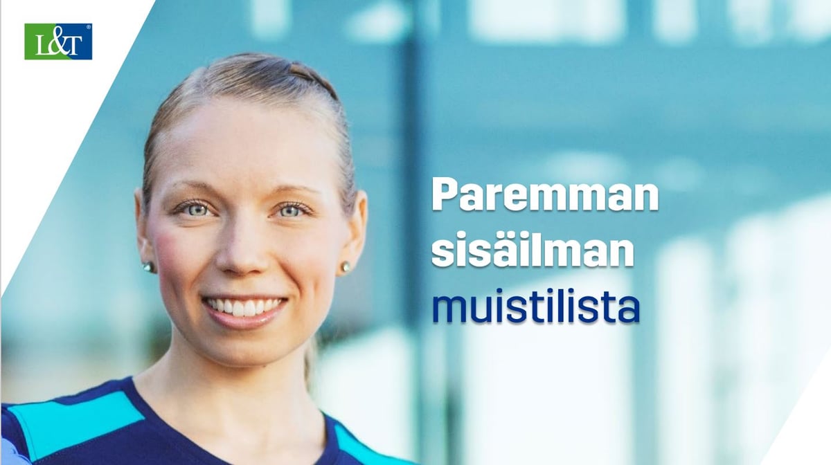 paremman sisäilman muistilista